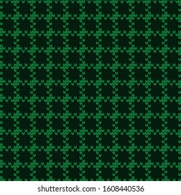 Knitted vector seamless decorative small checkered pattern