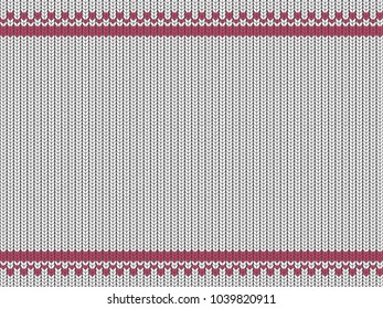 Knitted vector. Seamless pattern. Background for decorative prints with imitation of a knitted sweater. Simple geometric in modern theme.