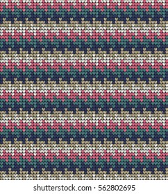 knitted vector seamless pattern hounds-tooth