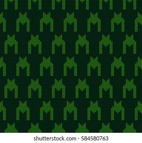 knitted vector seamless pattern hounds-tooth
