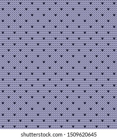Knitted vector seamless simple geometric pattern