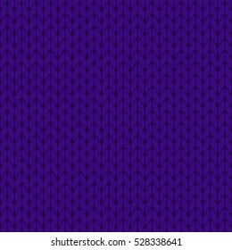 Knitted violet background pattern vector isolated