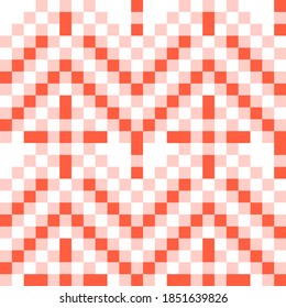 knitted weaving textile in traditional Scandinavian Nordic folk art style seamless pattern for fabric, wallpaper, gift wraps, wrapping paper, stationary, seasonal greeting, cross, geometric, design