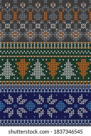 knitted winter sweater patterns set
