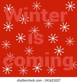 Knitted. Wnter is coming.