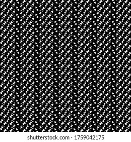 Wolldeckenstruktur aus Gewirken. Grafiken in Schwarz-Weiß.