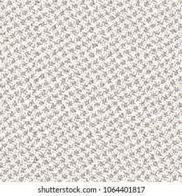 Knitted wool mesh. Texture of old rough fabric. Vintage monochrome background. Vector illustration.