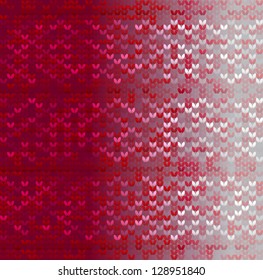 Knitted wool red pattern background, vector illustration eps10