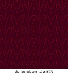 Knitted Wool Red Pattern Background, Vector Illustration