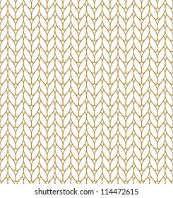 Knitted wool vector background. Abstract seamless pattern.