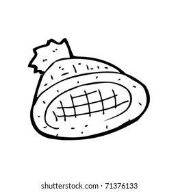 knitted woolly hat cartoon