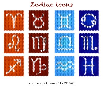 Knitted zodiac set
