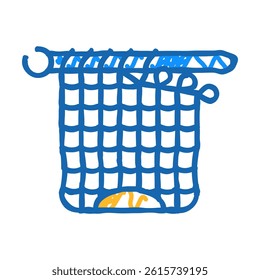knitting artwork hobby doodle icon sketch vector. knitting artwork hobby sign. isolated symbol illustration