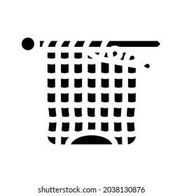 knitting artwork hobby glyph icon vector. knitting artwork hobby sign. isolated contour symbol black illustration
