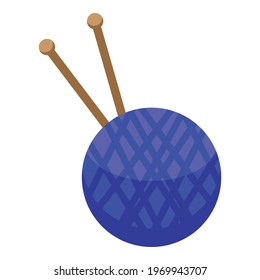 Knitting ball icon. Isometric of Knitting ball vector icon for web design isolated on white background