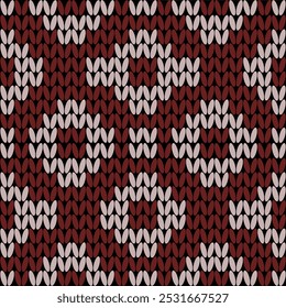 Knitting with beautiful patterns is used in winter clothes.
