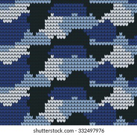 Knitting Camouflage VECTOR PATTERN