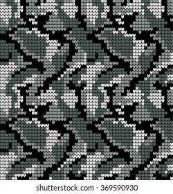 Knitting Camouflage VECTOR PATTERN