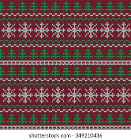 Knitting Christmas Pattern