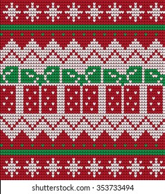 Knitting Christmas Pattern