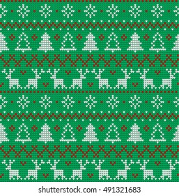 Knitting Christmas Pattern