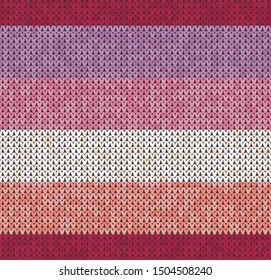 Knitting classic geometric pattern. Knitted realistic seamless background, texture. Vector seamless background for banner, site, greeting card, wallpaper. Vector Illustration.