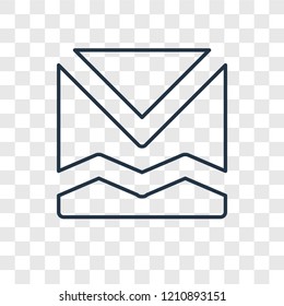 Knitting concept vector linear icon isolated on transparent background, Knitting concept transparency concept in outline style