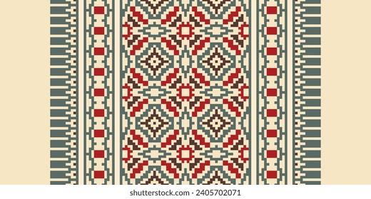 Knitting Embroidery Pattern Styles. Crochet pixel art. If you want to pixel art in your crochet, design for print fabric cloth carpet, folk, fashion, saree,
