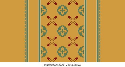 Knitting Embroidery Pattern Styles. Crochet pixel art. If you want to pixel art in your crochet, design for print fabric cloth carpet, folk, fashion, saree,