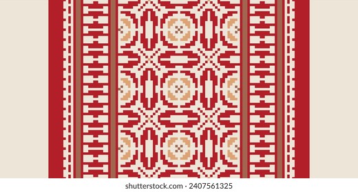 Knitting Embroidery Pattern Styles. Crochet pixel art. If you want to pixel art in your crochet, design for print fabric cloth carpet, folk, fashion, saree,