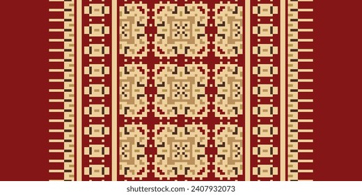 Knitting Embroidery Pattern Styles. Crochet pixel art. If you want to pixel art in your crochet, design for print fabric cloth carpet, folk, fashion, saree,