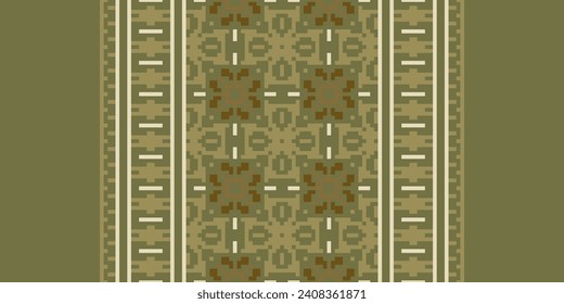 Knitting Embroidery Pattern Styles. Crochet pixel art. If you want to pixel art in your crochet, design for print fabric cloth carpet, folk, fashion, saree,