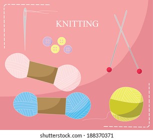 Knitting equipment icon