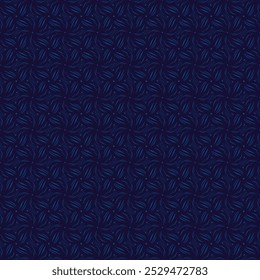 Flores de tejer (azul marino, azul) - Imagen de Vector que repite; Fácilmente editable; Diseño sin fin; Ilustración colorida. Impresión para papel de regalo, embalaje, etc.