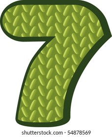 knitting green numbers