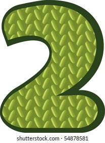 knitting green numbers