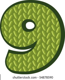 knitting green numbers