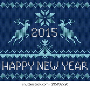 Knitting greeting card