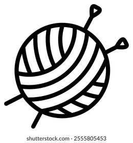 Knitting Hobby object icon illustration