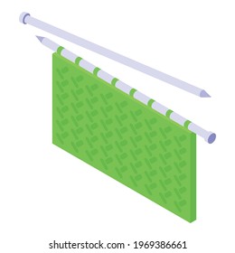 Knitting icon. Isometric of Knitting vector icon for web design isolated on white background