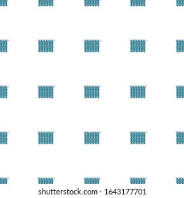 Knitting icon pattern seamless isolated on white background. Editable flat Knitting icon. Knitting icon pattern for web and mobile.