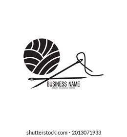 Knitting icon and symbol vector illustration