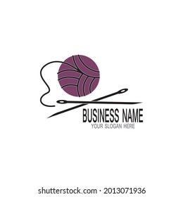 Knitting icon and symbol vector illustration