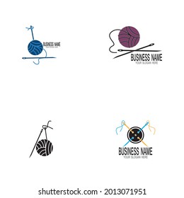 Knitting icon and symbol vector illustration