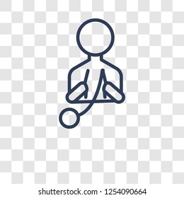 Knitting icon. Trendy Knitting logo concept on transparent background from Activity and Hobbies collection