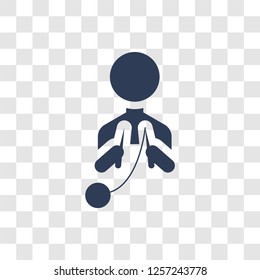 Knitting icon. Trendy Knitting logo concept on transparent background from Activity and Hobbies collection