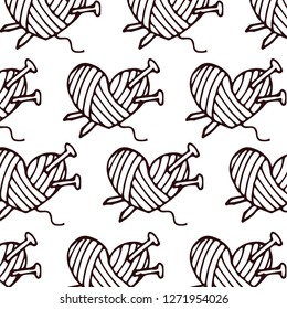 Knitting icon vector