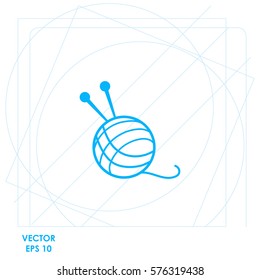 Knitting  icon Vector design.