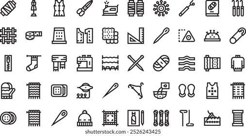 Knitting icons High-Quality Vector Icons Collection with Editable Stroke. Ideal for Professional and Creative Projects.