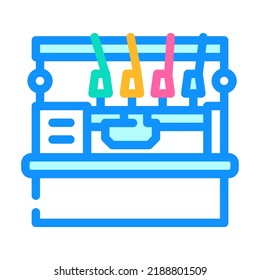 knitting machine color icon vector. knitting machine sign. isolated symbol illustration